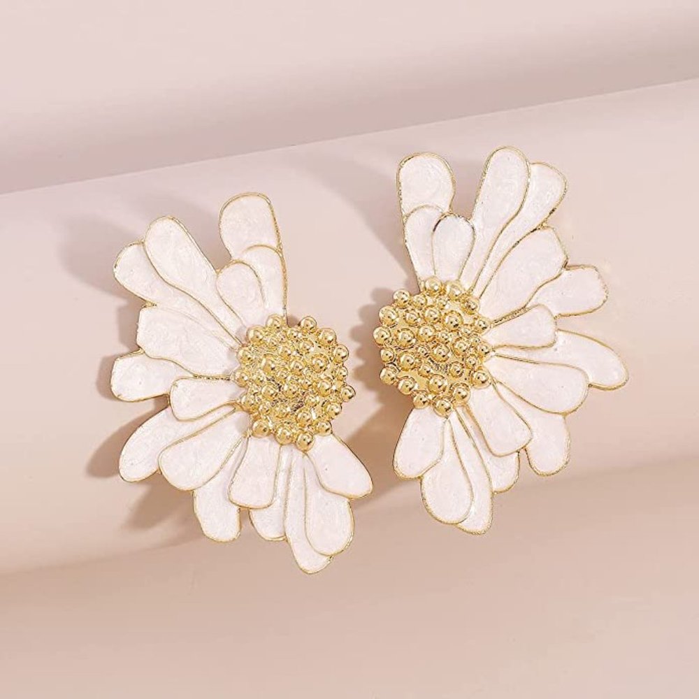 Magical Flower Statement Earrings - Picture 5 of 7
